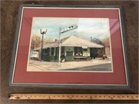 SIGNED FRAMED RAILROAD ART