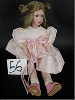 Late 1800s Porcelain Doll - 16"