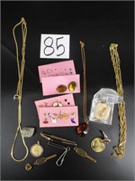 Lot of Costume Jewelry & Masonic Items