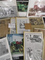 Lot of John Deere Paper Items & Pictures