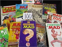 Lot of MAD Magazines & Books