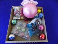 Lot Vintage Christmas Bulbs + Windchime