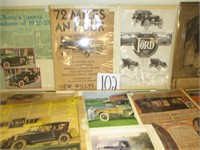 Lot of Automotive Paper Items & Pictures