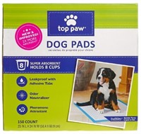 TOP PAW DOG PADS, NEW $100, 150 COUNT