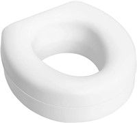 Portable Toilet Seat Riser, White
