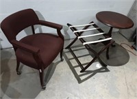 Luggage Rack, Side Table, Chair with Wheels Z8A