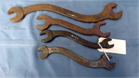 4 marked railroad wrenches