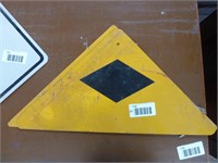 2 aluminum railway signs