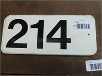 3 double sided aluminum number signs