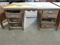 large wooden desk