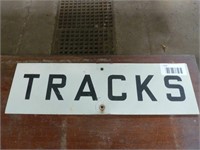 single sided aluminum tracks sign