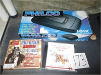 VHS Rewinder & CDs