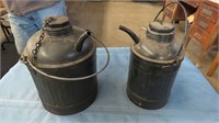 2 kerosene containers with spout