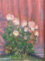 Original oil on artist board, bouquet of flowers 1