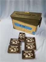 Steel ammo can with 6 20 round boxes of 5.56 x 45