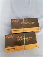 Lot of 2  50 round boxes of 9mm cartridges We will