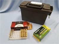 Plastic ammo tote with a full box of 357 mag and a