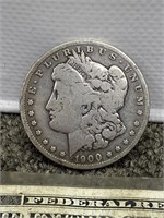 1900 -O Morgan silver dollar US coin