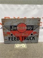 Vintage Jamesway Mile Saver Feed Truck wood