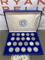 The Eisenhower silver dollar collection with
