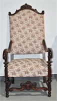 Antique Flemish Throne Chair (Oversized)