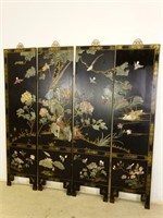 Vintage panel Wood & Jade Asian Room Divider