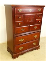 Cherry Wood 5-Drawer Dresser