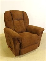 Brown Upholstered Sofa Chair Recliner Seat