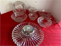 Clear Glass Serving Pieces 8 Pieces