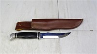"Case XX 223-5" Knife in Brown Leather Sheath
