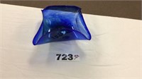 Blue Glass decorative bowl