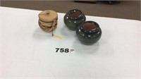 2 - Ceramic layering pots/ 1 - Maple Tree basket