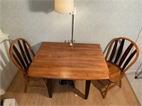 Drop leaf  table and 2 chairs