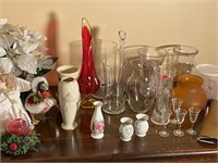 vases, Glassware on Table