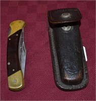 Schrade USA LB7 Lockblade Knife in Sheath