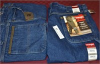 2 Pair Wrangler Riggs Workwear Jeans Mens 38 x 32