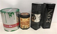 4 Collector Decorative Tins
