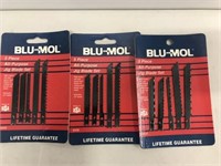 3 New Packs Blu-Mol Jig Saw Blades