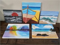 115 - STUNNING SET OF CANVAS ART