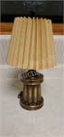 Vintage 14in ornate brass table lamp