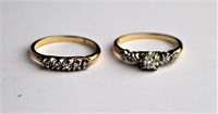 14K/18K GOLD ENGAGEMENT RING & WEDDING BAND SET