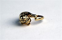 14K GOLD & DIAMOND 'PANTHER' RING