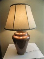 LARGE HAMMERED COPPER LAMP