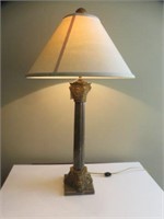 FRENCH STYLE FIGURAL LAMP WITH CLAW FOOTED