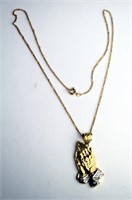 10K GOLD PENDANT & 10K GOLD CHAIN