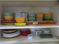SET OF COLORFUL DISHES