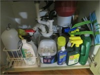 SELECTION OF CLEANING AND YARD CHEMICALS