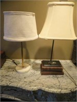 (2) LAMPS 19"T - ONE AS IS