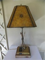 MAITLAND SMITH LAMP WITH TOOLED SHADE
