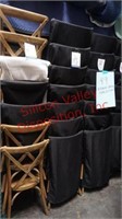Cross Back Stackable Natural Color Chairs